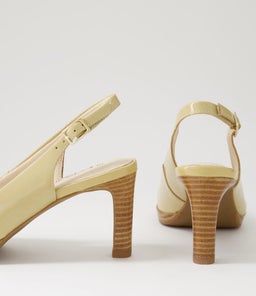 GRAZI SU LT CAMEL NATURAL HEEL PATENT LEATHER