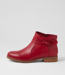 HEY SU DK RED LEATHER