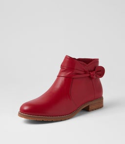 HEY SU DK RED LEATHER