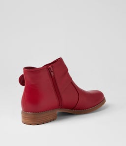HEY SU DK RED LEATHER