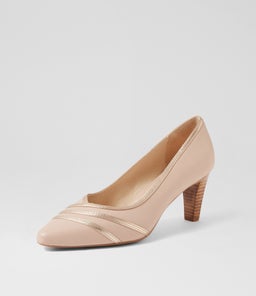 MONIA SU NUDE SOFT GOLD LEATHER