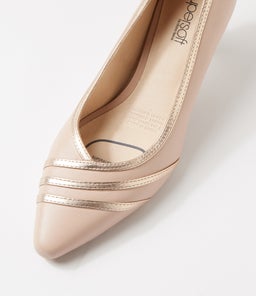 MONIA SU NUDE SOFT GOLD LEATHER