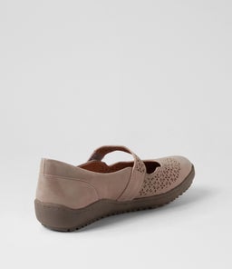 ROSEZ SU TAUPE METALLIC SUEDE