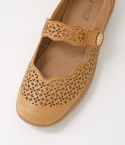 ROSEZ SU DK TAN LEATHER