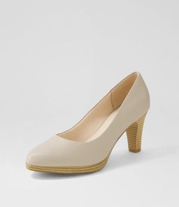 SERINA2 SU OATMILK NATURAL HEEL LEATHER