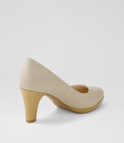 SERINA2 SU OATMILK NATURAL HEEL LEATHER