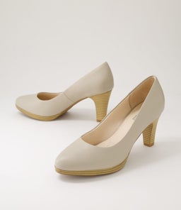 SERINA2 SU OATMILK NATURAL HEEL LEATHER