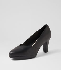 SAMMII SU BLACK BLACK HEEL LEATHER