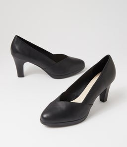 SAMMII SU BLACK BLACK HEEL LEATHER