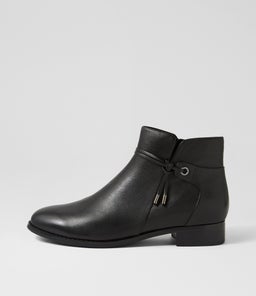 Bessi Black Leather Ankle Boots Bessi Black Leather Ankle Boots