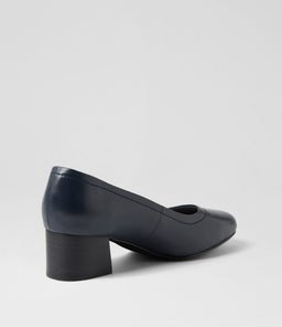BLYTHE2 SU NAVY BLACK HEEL LEATHER