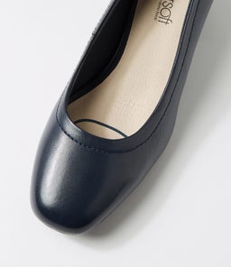 BLYTHE2 SU NAVY BLACK HEEL LEATHER