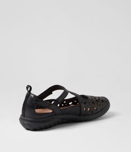 TEASI SU BLACK BLACK SOLE LEATHER