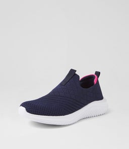 BETHIE SU NAVY FUCHSIA KNIT