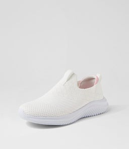 BETHIE SU WHITE LT PINK KNIT