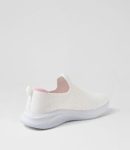 BETHIE SU WHITE LT PINK KNIT