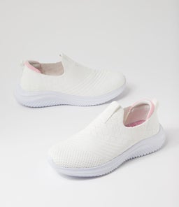 BETHIE SU WHITE LT PINK KNIT