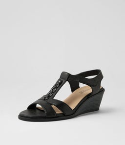 PAISLEYS SU BLACK BLACK HEEL LEATHER