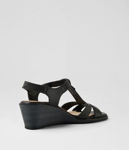 PAISLEYS SU BLACK BLACK HEEL LEATHER