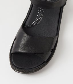 ARIN SU BLACK BLACK SOLE LEATHER