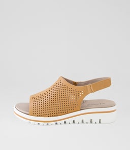 ACTUAL SU DK TAN WHITE SOLE LEATHER