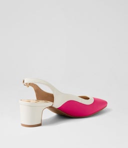 KEZI SU CANDY PINK WHITE LEATHER