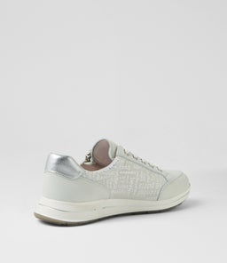 SAMM SU WHITE SILVER FONT LEATHER