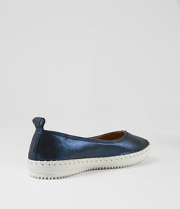 WAVERLEY SU NAVY SHIMMER LEATHER