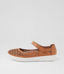 ZELINDA SU DK TAN LEATHER