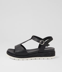 LAYYLA SU BLACK BLACK HEEL LEATHER