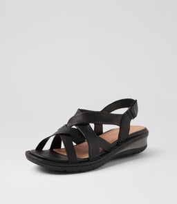 BIRDIES SU BLACK BLACK SOLE LEATHER