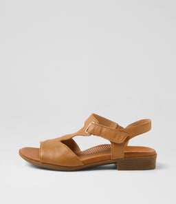 Coras Dark Tan Leather Sandals Coras Dark Tan Leather Sandals
