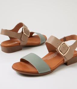 CLARISS SU SAGE TAUPE LEATHER