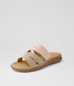 DEIDRE SU LT TAUPE DUSTY PINK LEATHER