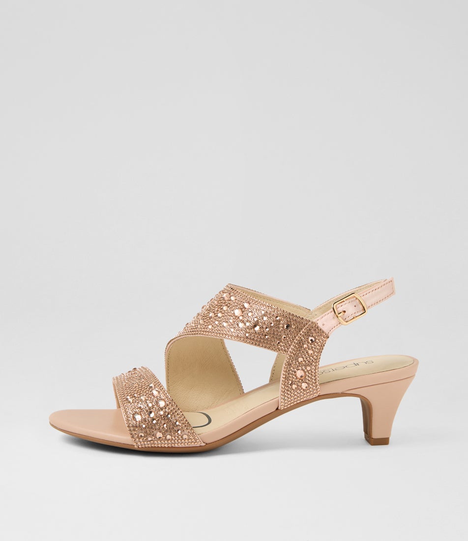 Drews Pale Gold Jewels Sandals