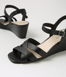 FLORADE SU BLACK BLACK HEEL LEATHER