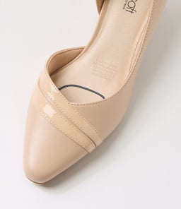 LIZZIS SU NUDE LEATHER PATENT