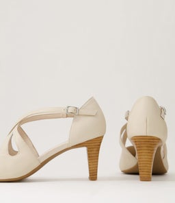 NESSI SU OFF WHITE LEATHER