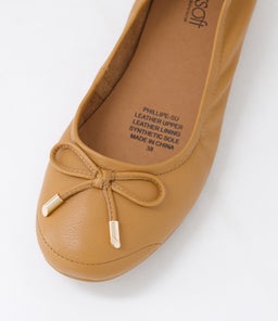 PHILLIPE SU DK TAN LEATHER