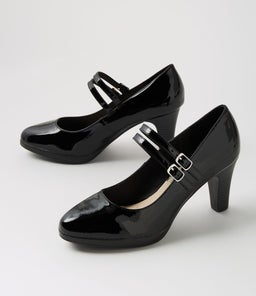 SAYSHELL SU BLACK PATENT LEATHER