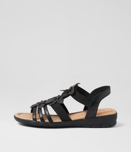 FAVORITES SU BLACK BLACK SOLE LEATHER