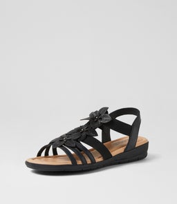FAVORITES SU BLACK BLACK SOLE LEATHER