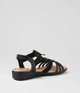 FAVORITES SU BLACK BLACK SOLE LEATHER