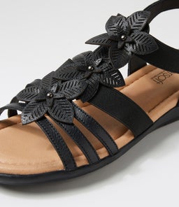 FAVORITES SU BLACK BLACK SOLE LEATHER