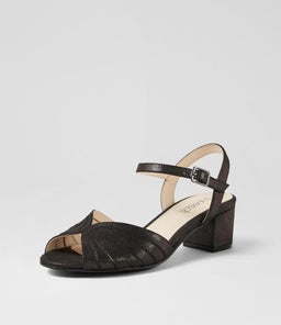 CLAIR SU BLACK SHIMMER SUEDE