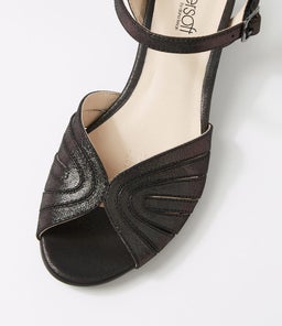 CLAIR SU BLACK SHIMMER SUEDE