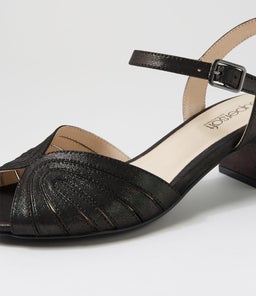CLAIR SU BLACK SHIMMER SUEDE