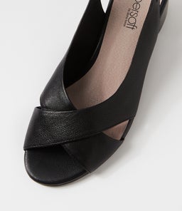 CELICITY SU BLACK BLACK HEEL LEATHER