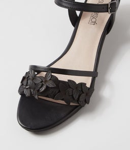 BLOSSUMS SU BLACK LEATHER