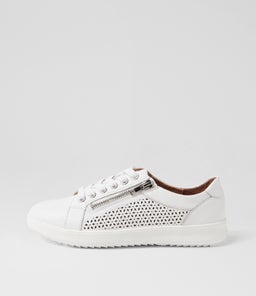 ZATIN SU WHITE WHITE SOLE LEATHER